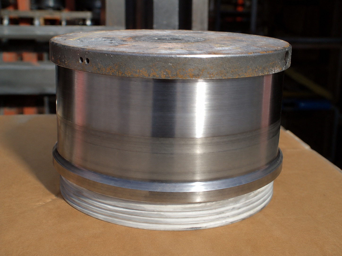 Hardsurfaced wire drawing block for the wire and cable industry